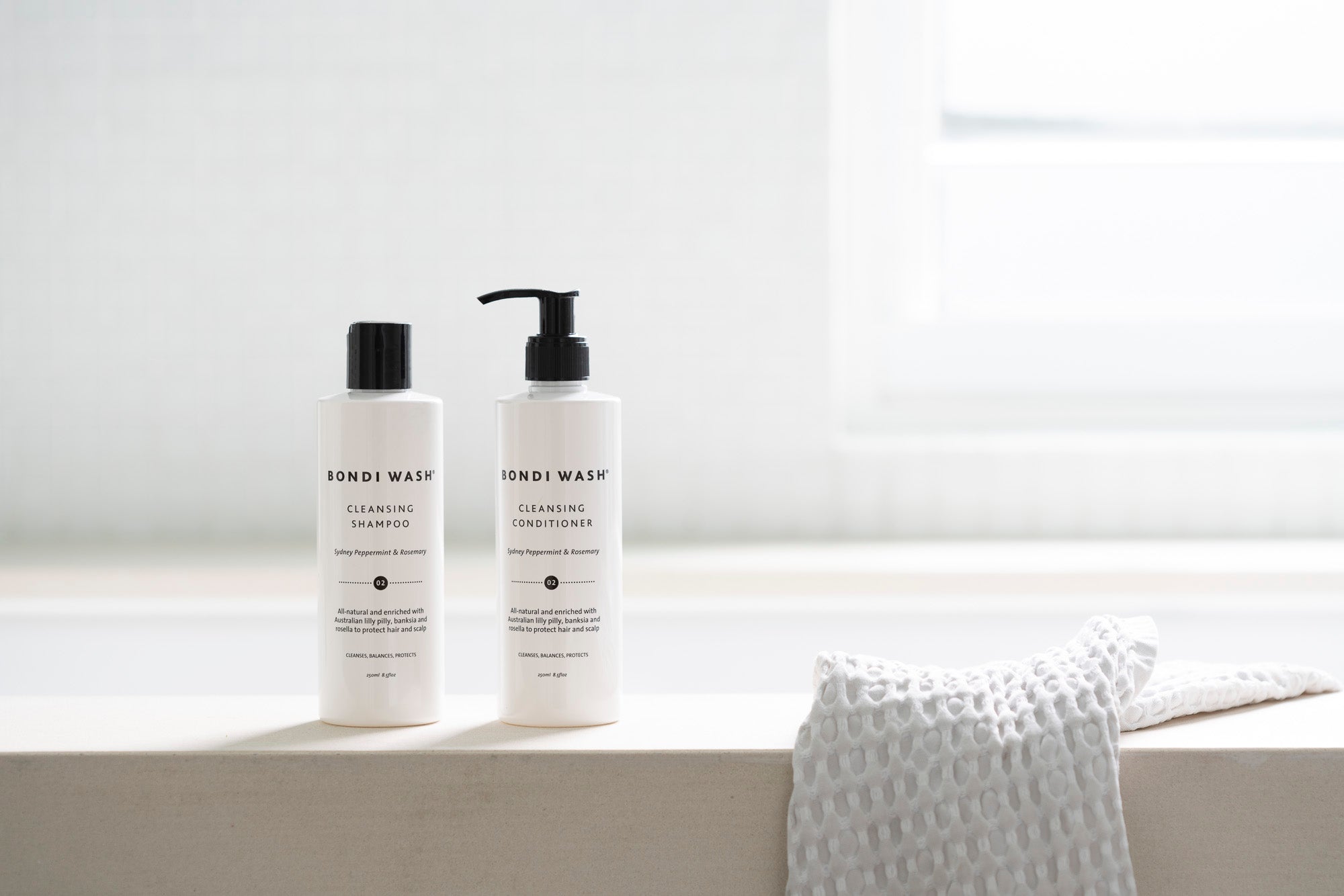 THE ACTIVE INGREDIENTS IN OUR CLEANSING SHAMPOO AND CONDITIONER