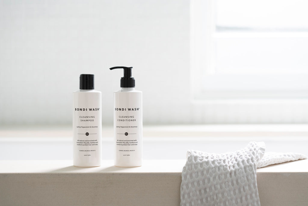 THE ACTIVE INGREDIENTS IN OUR CLEANSING SHAMPOO AND CONDITIONER