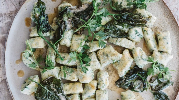 NATIVE FOOD MONTH: GREEN GNOCCI WITH CINNAMON MYRTLE BURNT BUTTER SAUCE