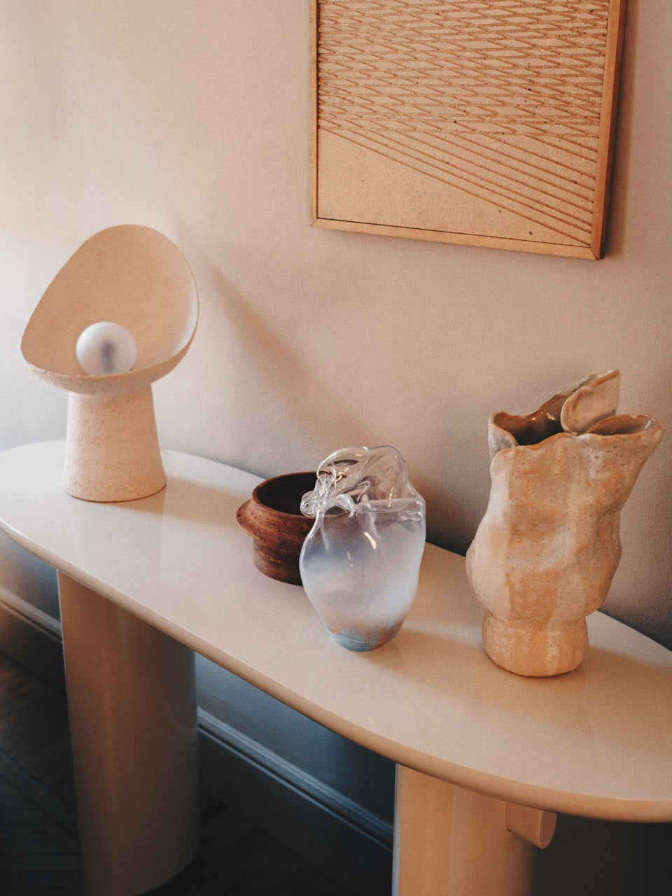 You move between interiors, furniture, ceramics and art. Is there a common thread through the different ways you work?